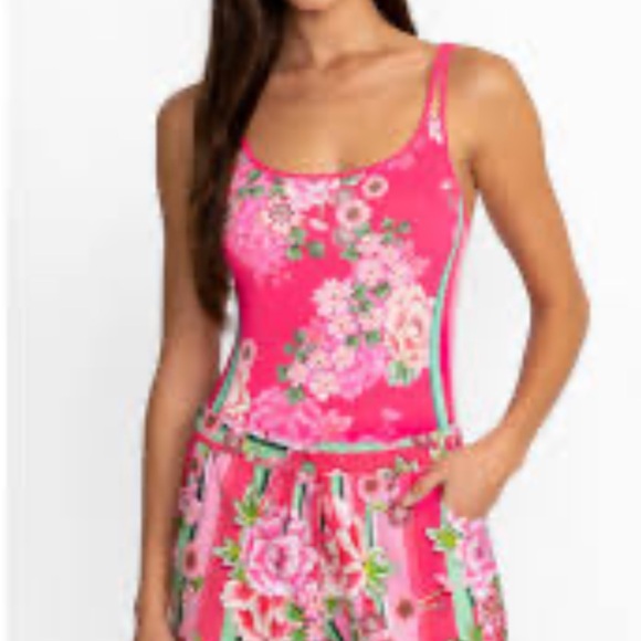Johnny Was Other - Johnny Was Pink Floral Swimwear